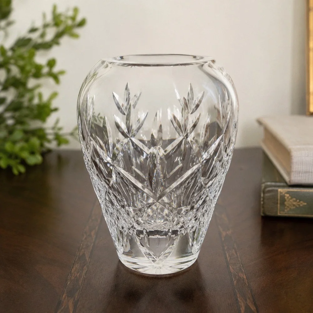 Vintage Signed Tiffany & Co Sybil Cut Crystal Bud Vase 4